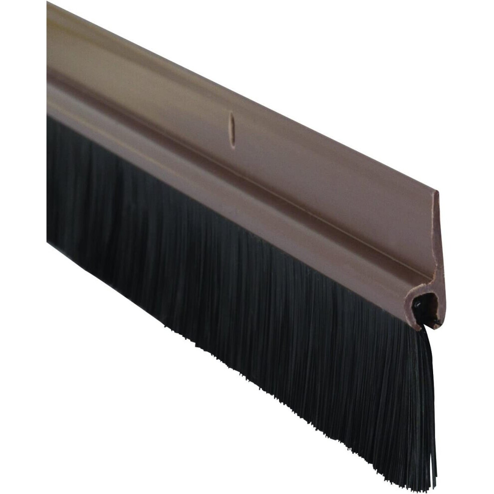 Stormguard (2) Door Bottom Brush Draught Excluder - 838 Brown