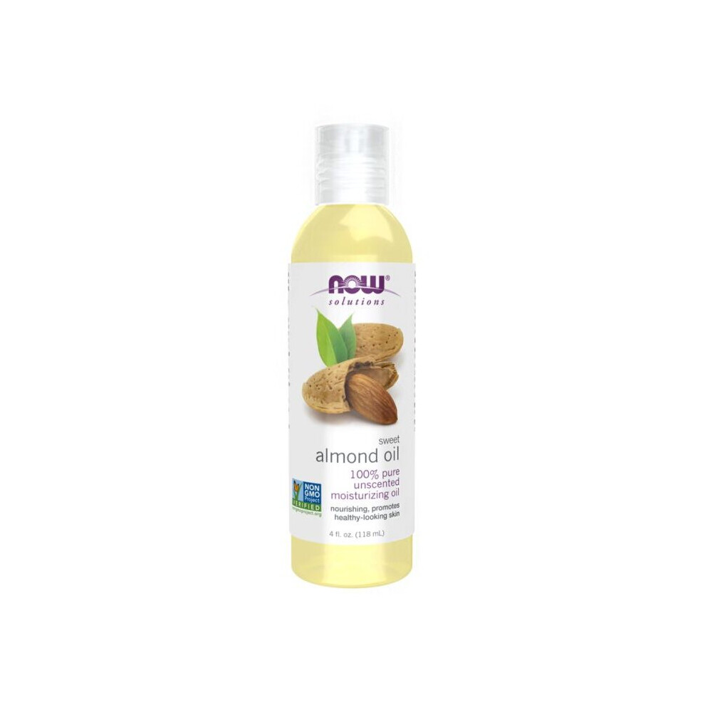 Now Solutions 100% Pure Sweet Almond Moisturizing Oil 118ml