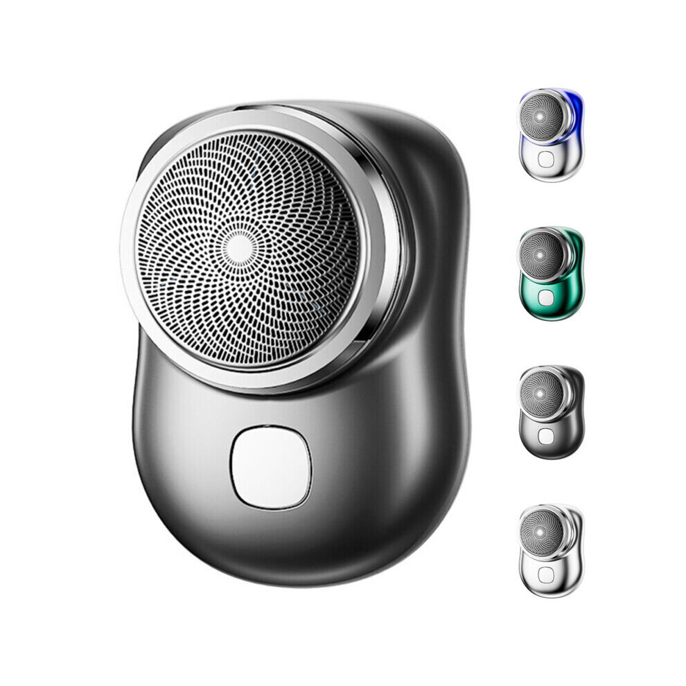 (Black) Mens Electric Razor Mini Portable Shaver Beard Trimmer Waterproof Razor USB Charging-image-OPC-PBVR8FQ-NEW