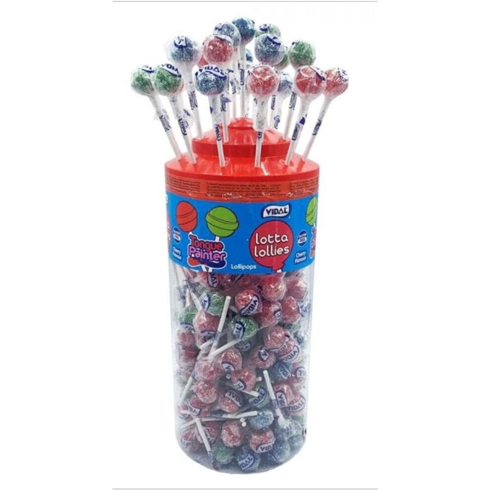 Vidal Lotta Lollies Tongue Painter Lollies 150 Piecse