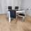 Dining Table and 4 Faux Leather Black White Padded Chairs Dining Set 2