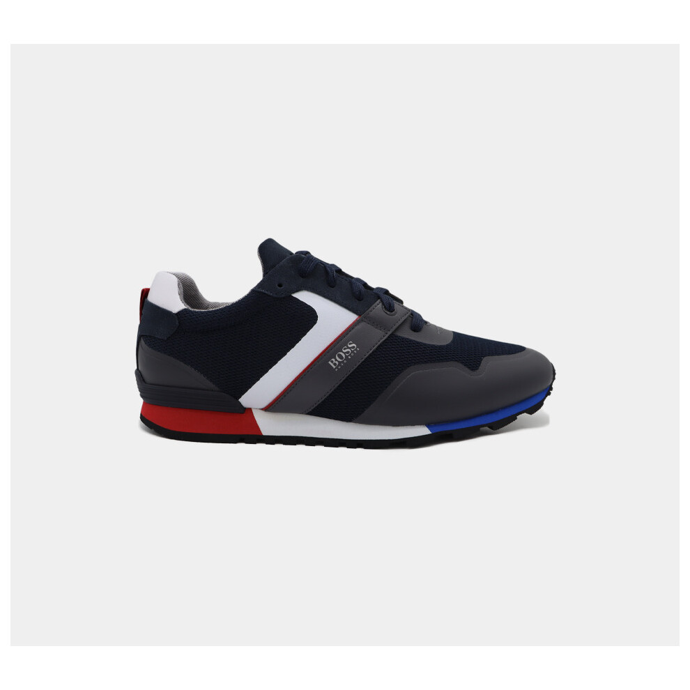 (6) Hugo Boss Parkour Runn Trainers Navy UK 5-9