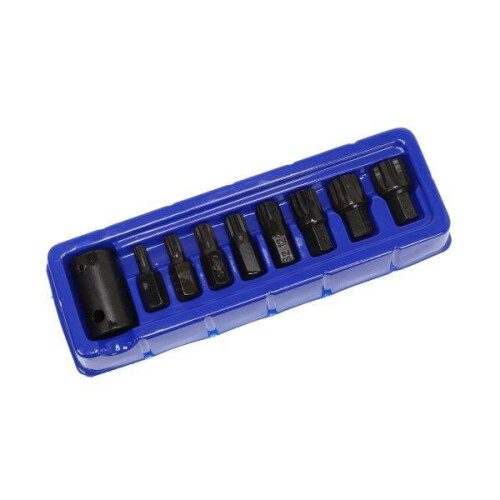 us pro US PRO Tools 9pc Impact Spline Bit Set With 1/2" DR Bit Holder M6 - M18 3996 2