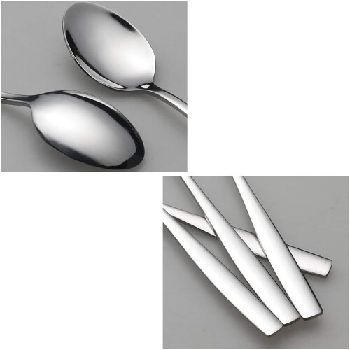 Stainless Steel Long Handle Ice Tea Spoons, 6 Pieces 2