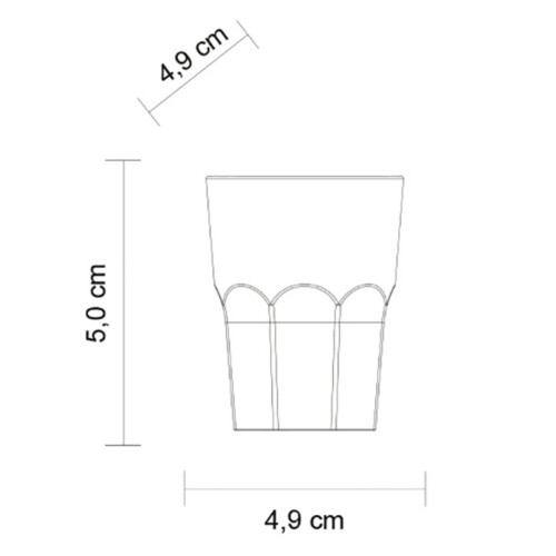 (Pack of 4) Classic Virtually Unbreakable Shot Glass 40ml 1