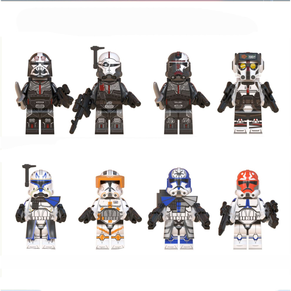 8Pcs/set Star Wars Mini Figures Building Block Toys For Kids Fits Lego