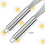 Stainless Steel Ball Wire Egg Whisk Set (10" & 12") 5