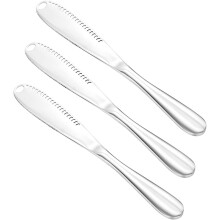 Butter Knife Stainless Steel Butter Spreader Knife, 3 in 1 Kitchen Gadget