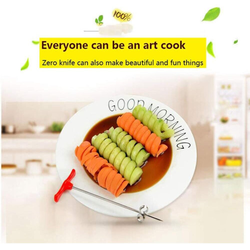 Vegetable Spiral Knife Carving Tool Chopper Manual Spiral Slicer 2