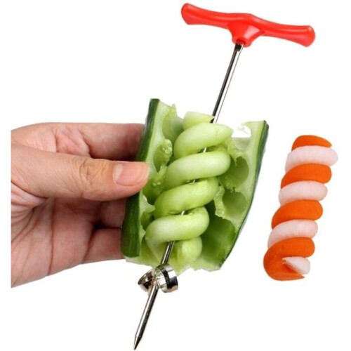 Vegetable Spiral Knife Carving Tool Chopper Manual Spiral Slicer