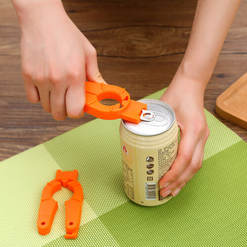 3 in 1 Easy Can Opener, Multifunctional Plastic Hand Holder, Nail Protector 2
