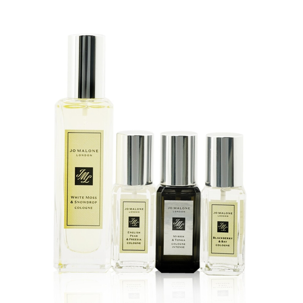Jo Malone White Moss & Snowdrop Scent Pairing Collection: WM&S Cologne 30ml+ EP&F 9ml+ B&B 9ml + M&T 9ml LF3H01 4pcs