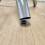 Modern Round Chrome Metal and Clear Glass Kitchen Dining Table Only 5