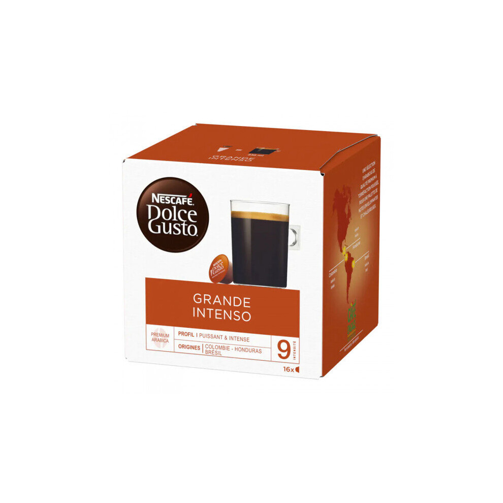 Nescafe Coffee Capsules Nescafãâ Dolce Gustoâ Grande Intenso, 16 Pcs.