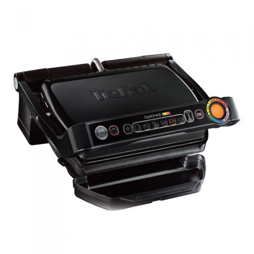 Tefal Grill OptiGrill + TEFAL GC7128 - Negro - 6 programas de grill automáticos