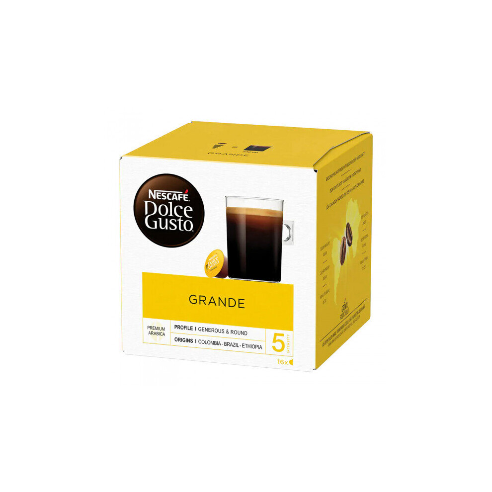 Coffee capsules compatible with Dolce GustoÃ NESCAFÃ Dolce Gusto Grande Extra Crema, 16 pcs.