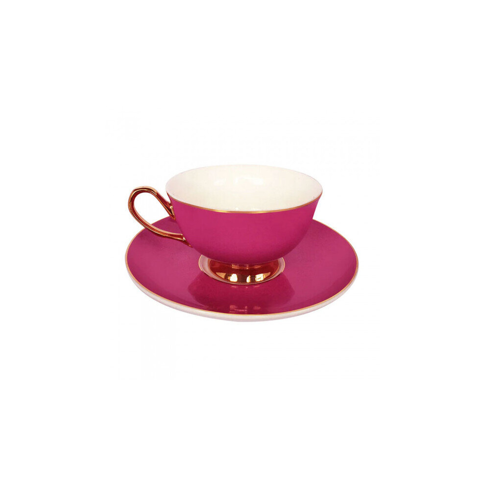 Cup & Saucer Bombay Duck Piccadilly Pink, 180 Ml