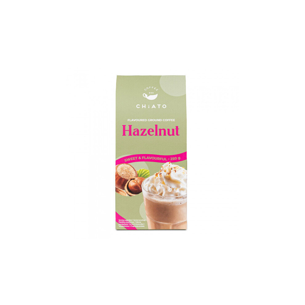 Hazelnut-flavoured ground coffee CHiATO Hazelnut, 250 g-image-OPC-PBVRQZT-NEW