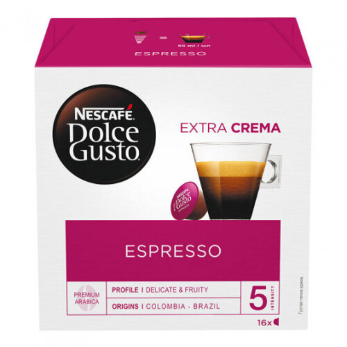 Nescafe Capsules de café NESCAFÉ Dolce Gusto Espresso, 16 pièces.