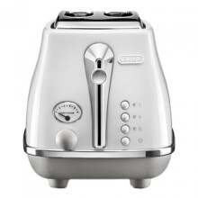 Toaster - DELONGHI - CTOC2103.W - 900 W - 2 Schlitze - Weiß