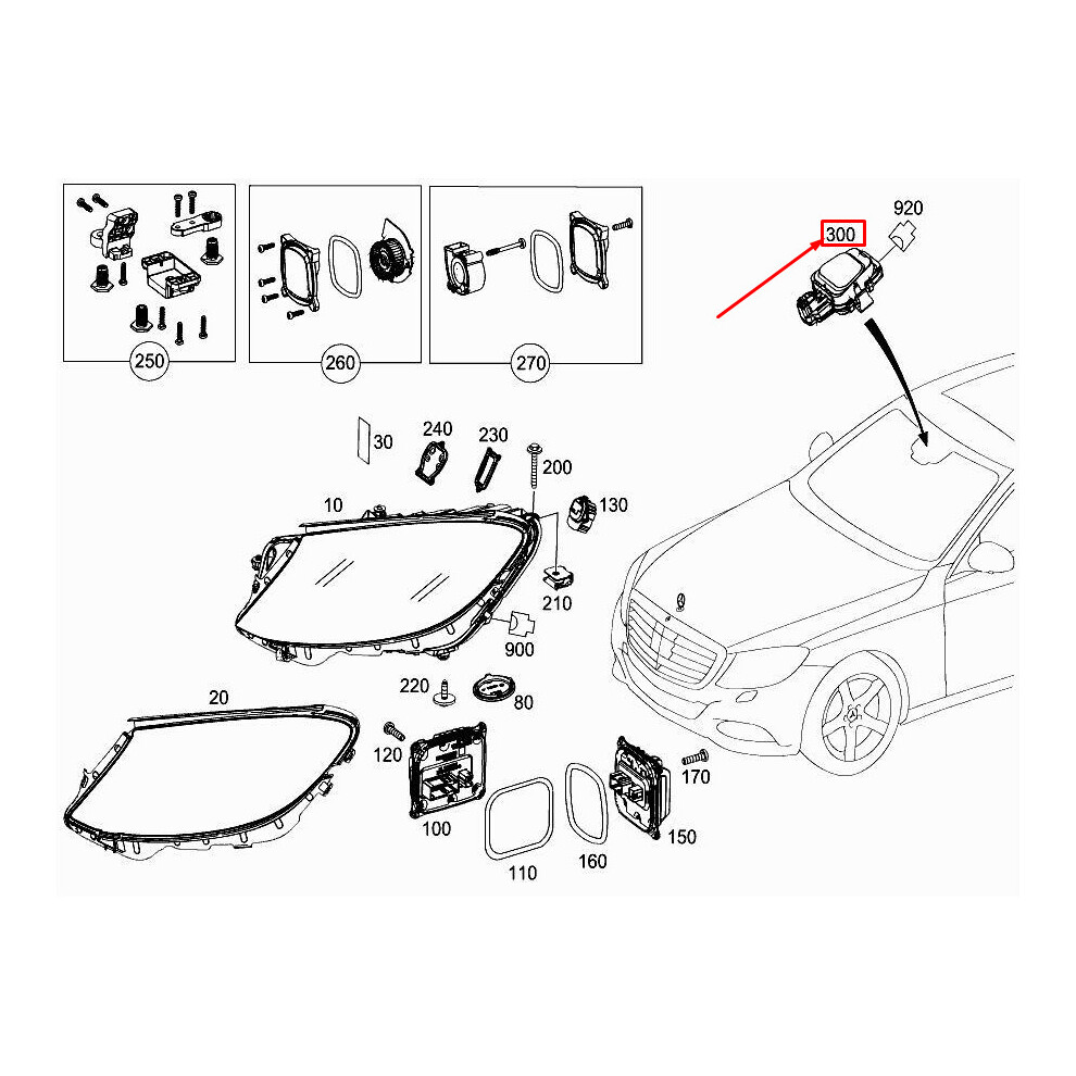 MERCEDES-BENZ S W222 Rain And Light Sensor A2229009706 NEW GENUINE 