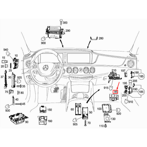 MERCEDESBENZ S W222 Drivetrain Control Unit A2229008108 NEW GENUINE on