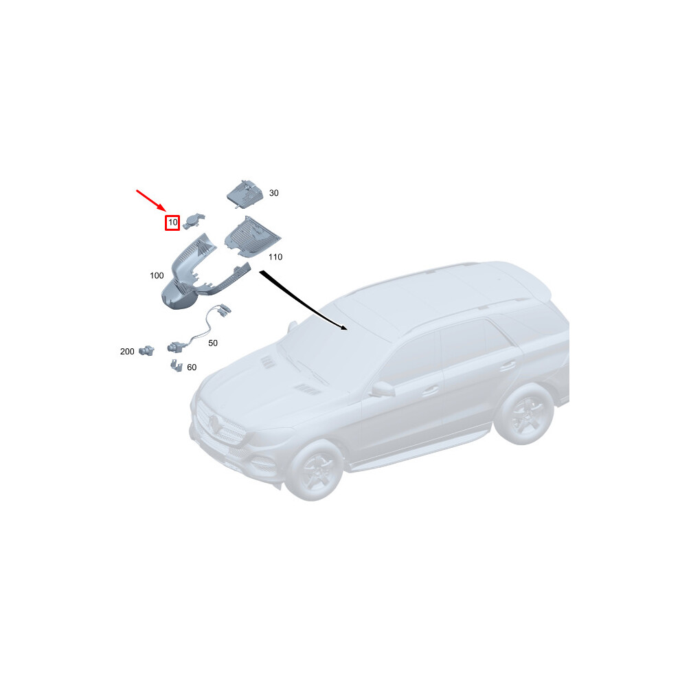 MERCEDES-BENZ GLE W167 Rain And Light Sensor Control A2479008217 