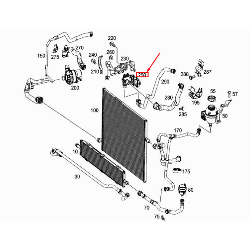 MERCEDESBENZ S W222 Cooling Water Switchover Valve A0005061200 NEW GENUINE on OnBuy