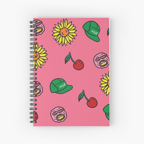 Spiral Notebook Tyler the Creator Cherry Bomb Art A5 120 Pages