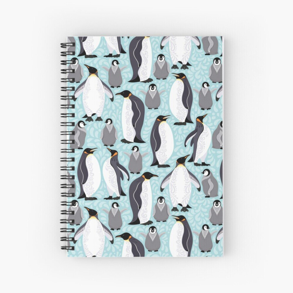 Spiral Notebook Emperor Penguins and their Cubs. A5 120 Pages-image-OPC-PBVTVN2-NEW