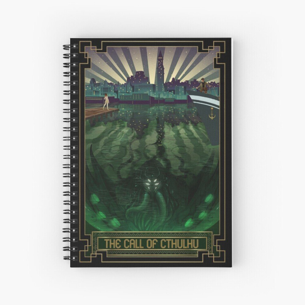 Spiral Notebook The Call of Cthulhu Art Deco A5 120 Pages-image-OPC-PBVTVMZ-NEW