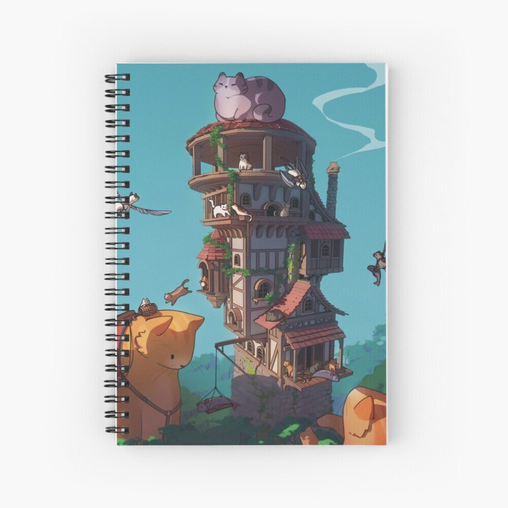 Spiral Notebook Cat Stop A5 120 Pages-image-OPC-PBVTVT6-NEW