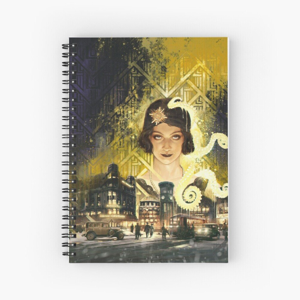 Spiral Notebook Berlin: The Wicked City Cover by Loïc Muzy A5 120 Pages-image-OPC-PBVTVVJ-NEW