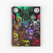 Spiral Notebook FNaF-all togheter A5 120 Pages