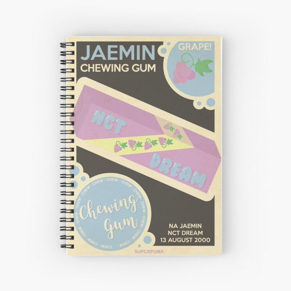 Spiral Notebook grape jaemin  A5 120 Pages-image-OPC-PBVTVZV-NEW
