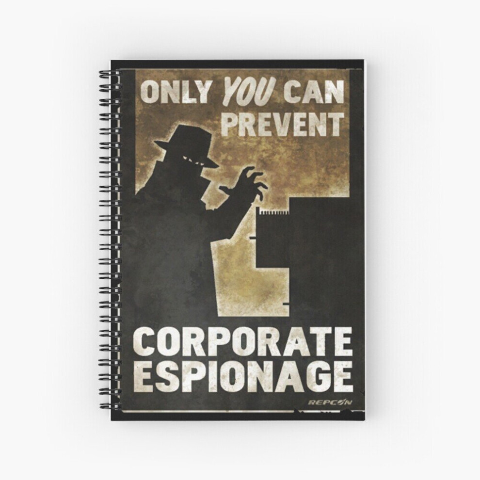 Spiral Notebook Only You Can Prevent Corporate Espionage A5 120 Pages-image-OPC-PBVTVVT-NEW