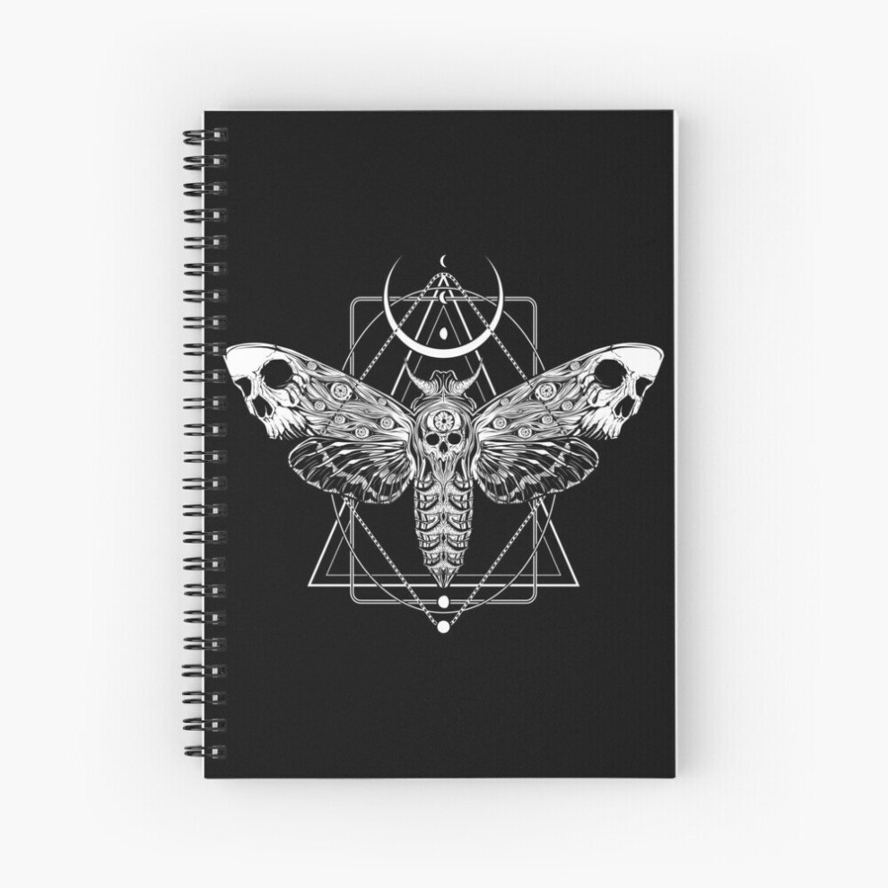 Spiral Notebook Surreal Death Moth A5 120 Pages-image-OPC-PBVTW96-NEW