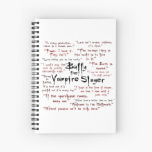 Spiral Notebook Buffy the Vampire Slayer Quotes A5 120 Pages