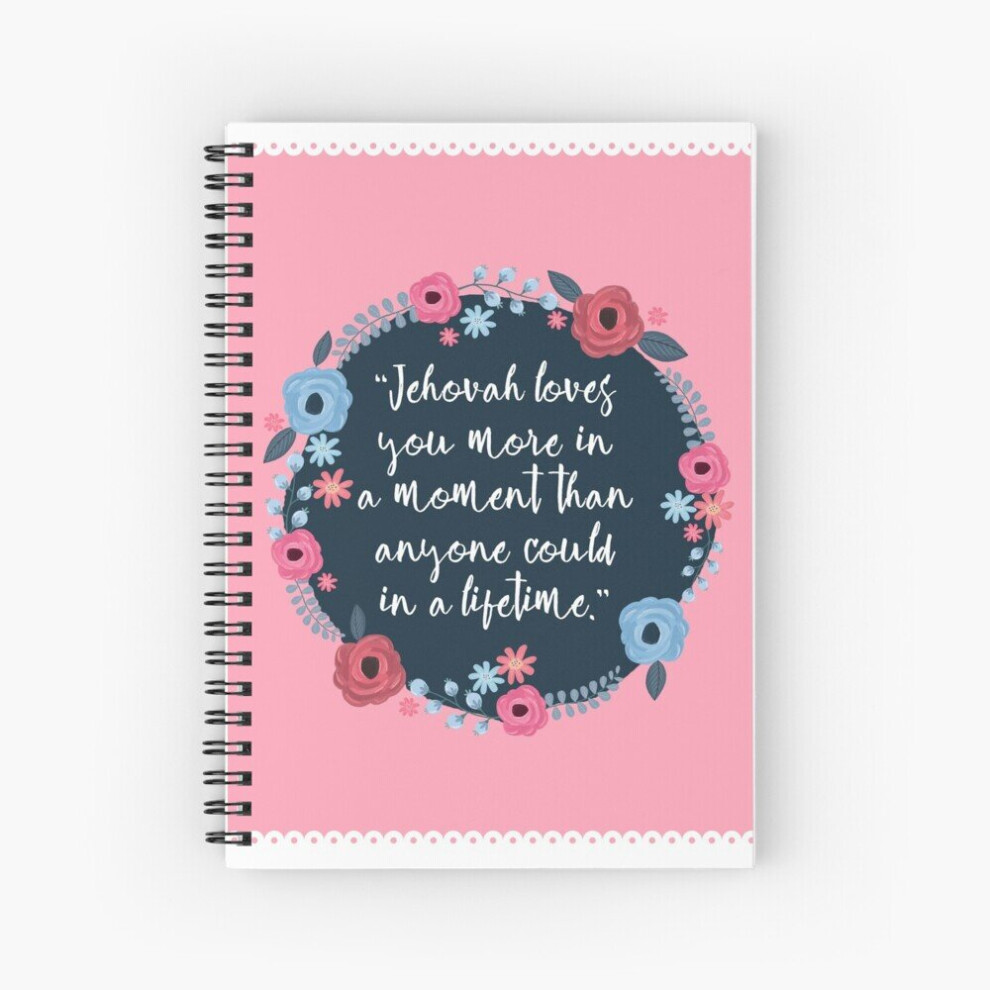 Spiral Notebook JEHOVAH LOVES YOU A5 120 Pages-image-OPC-PBVTWY5-NEW