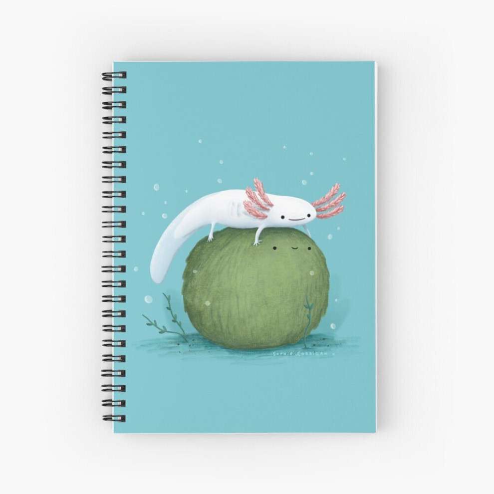 Photos - Notebook Spiral Axolotl on a Mossball A5 120 Pages