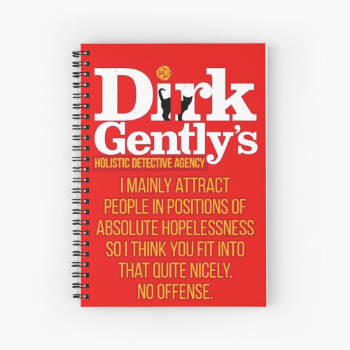Spiral Notebook Dirk Gently - absolute hopelessness A5 120 Pages