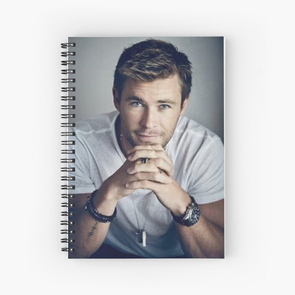 Spiral Notebook Chris Hemsworth A5 120 Pages-image-OPC-PBVTXSX-NEW