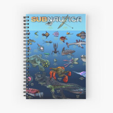 Spiral Notebook subnautica A5 120 Pages