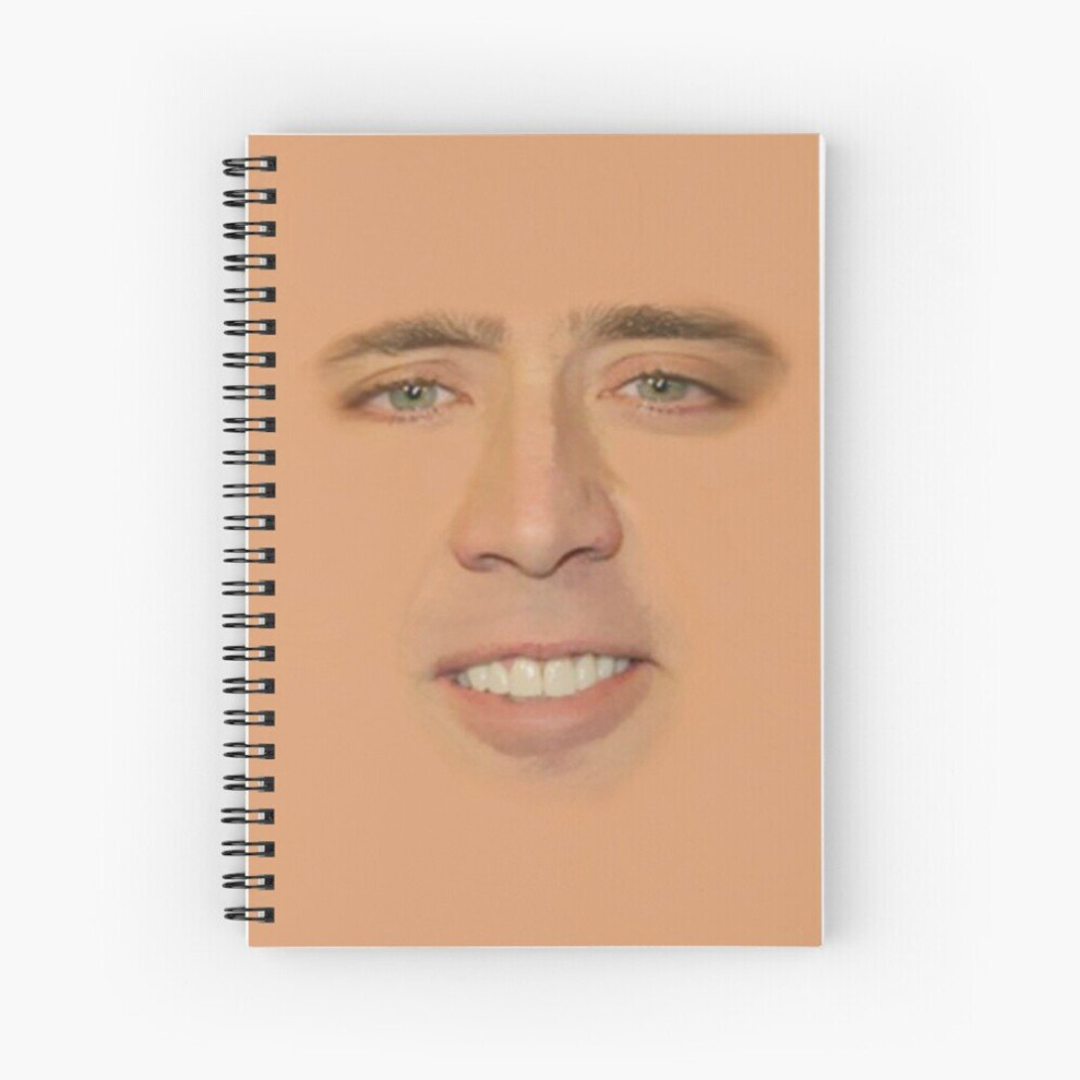 Spiral Notebook Nicolas Cage Full Face A5 120 Pages-image-OPC-PBVTVFR-NEW