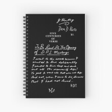 Spiral Notebook Dead Poets Society five centuries of verse black A5 120 Pages