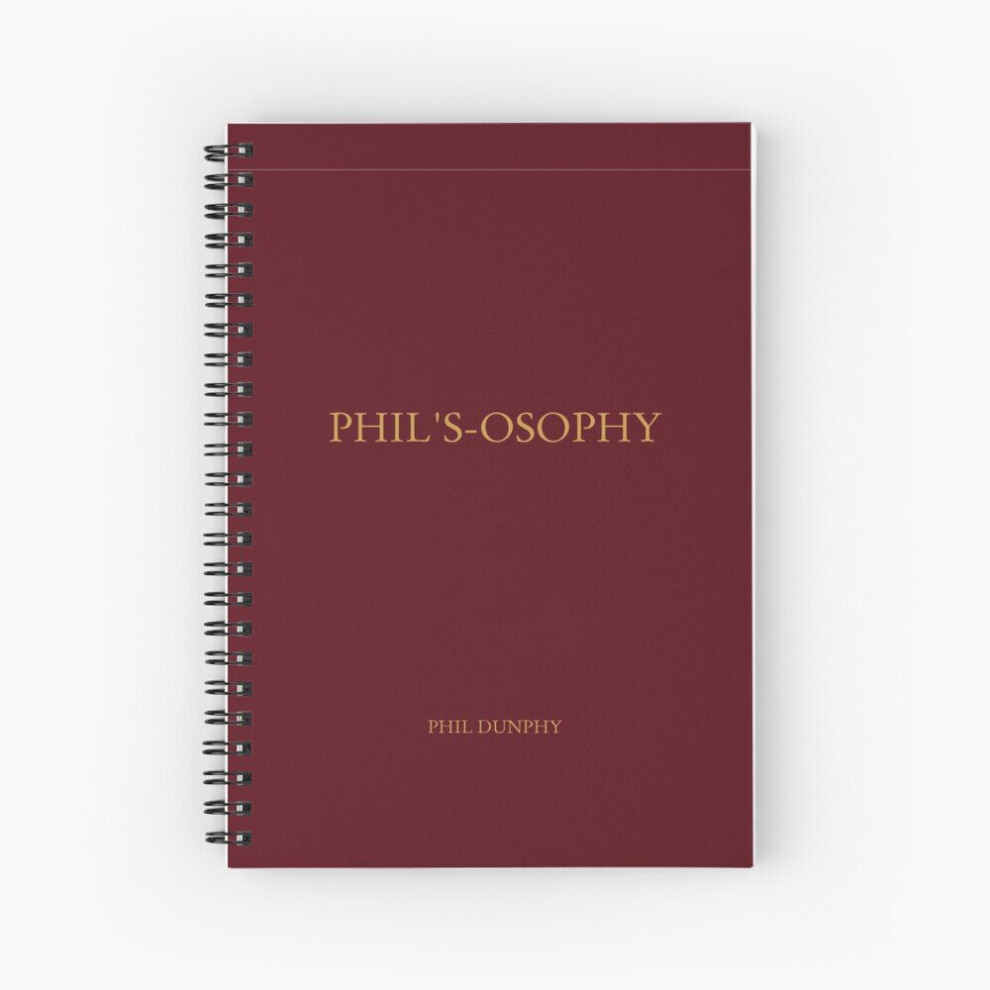 Spiral Notebook Phil Dunphy's Phil's-osophy A5 120 Pages