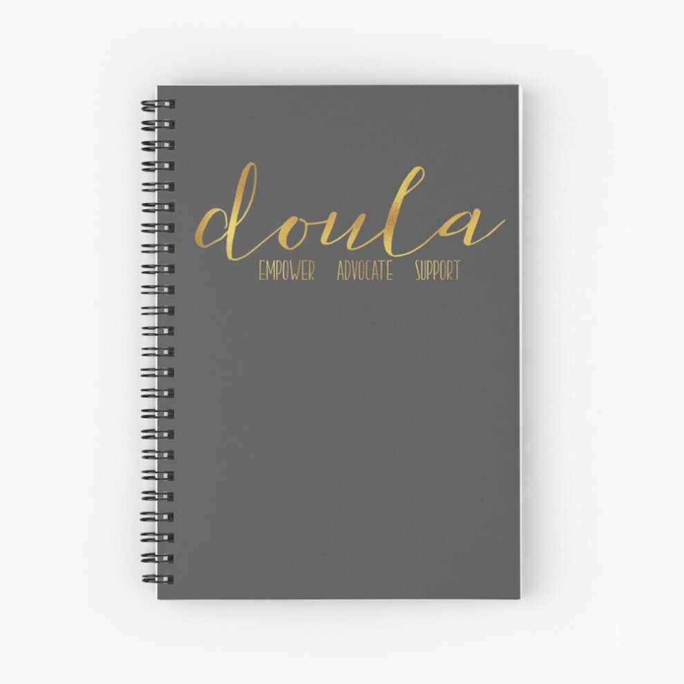Spiral Notebook gold doula empower advocate support. A5 120 Pages-image-OPC-PBVV2NM-NEW