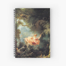 Spiral Notebook The Swing by Jean-Honoré Fragonard A5 120 Pages