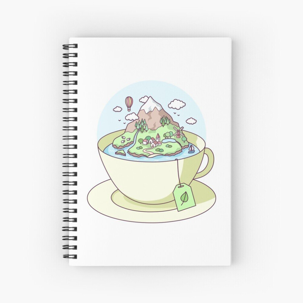 Spiral Notebook Tea Island A5 120 Pages-image-OPC-PBVV5D6-NEW
