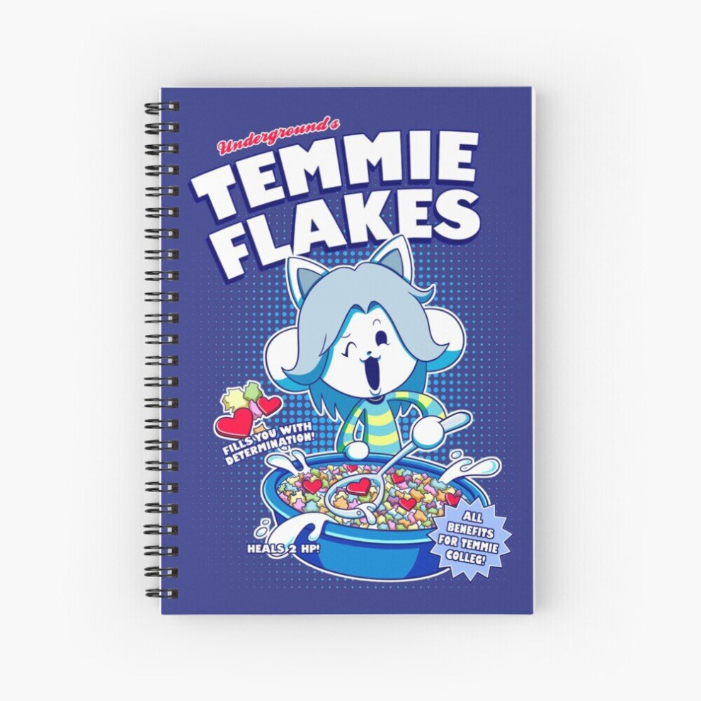 Photos - Notebook Spiral  Temmie Flakes A5 120 Pages